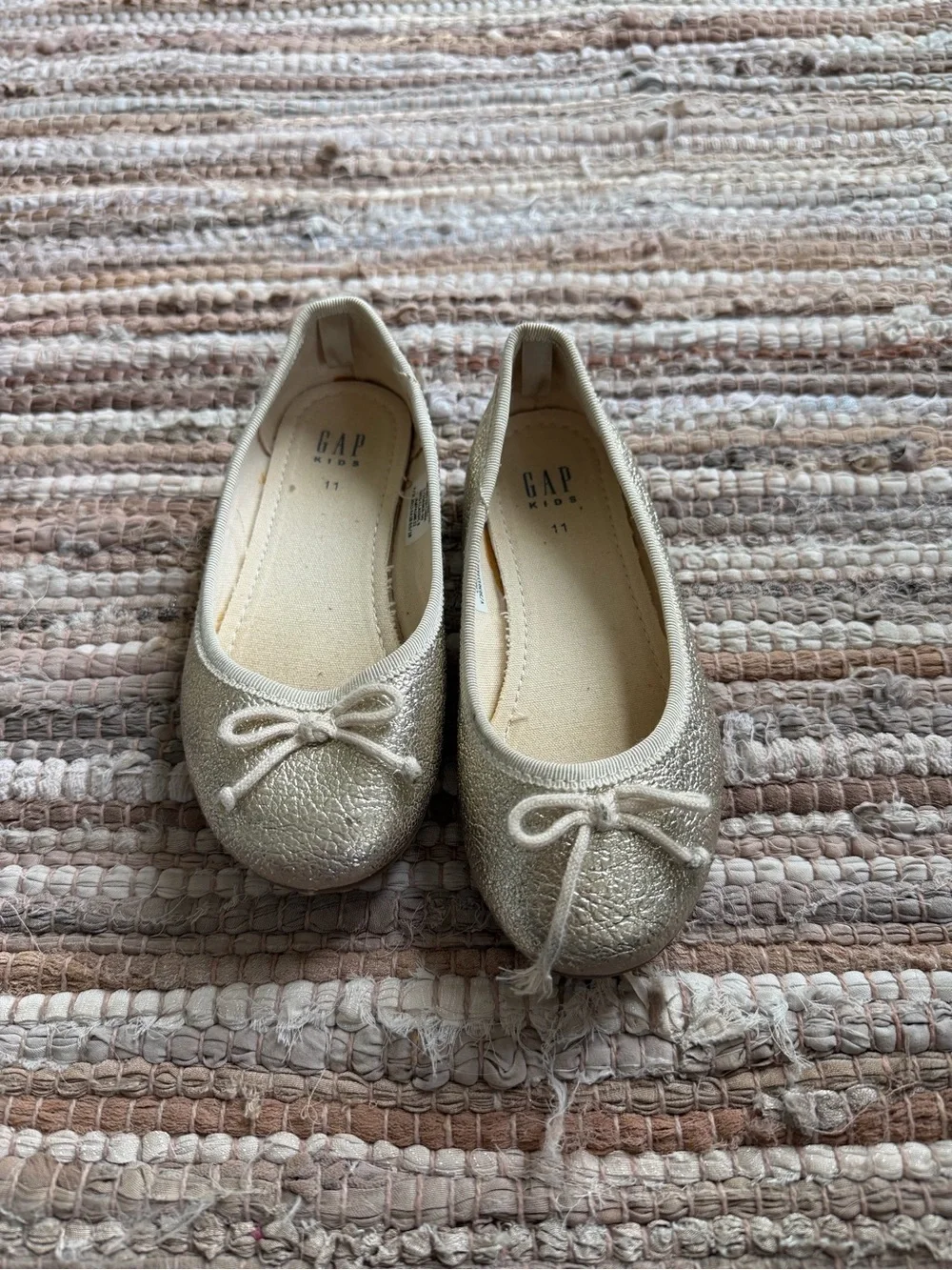 Gap Kids Gold Ballet Flats, 11